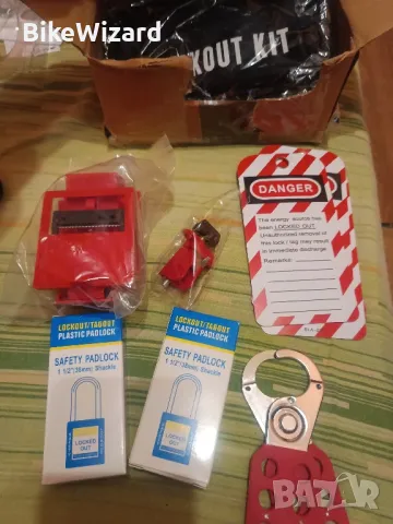 POFET Lockout Tagout Kit за заключване НОВО, снимка 6 - Други инструменти - 48409776