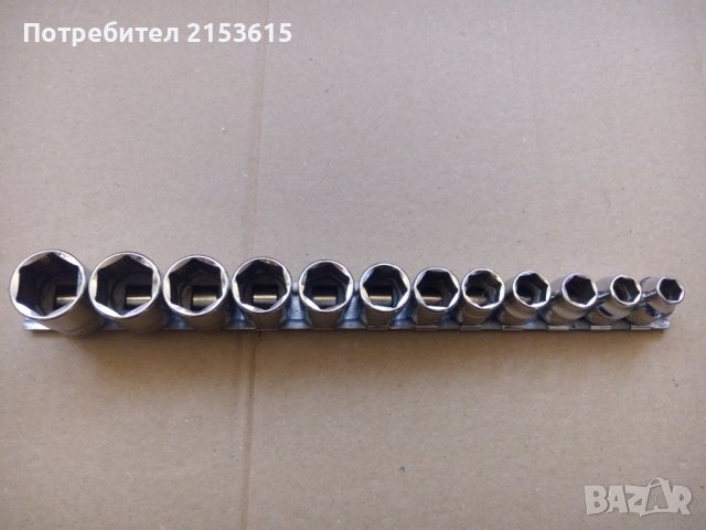 snap on 12 броя качествени  3/8 къси 6 стени камъни вложки FSM, снимка 3 - Гедорета - 43562636