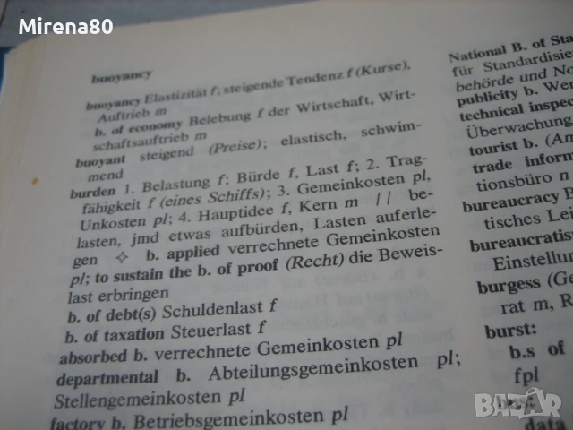 Английско-немски икономически речник - НОВ !, снимка 7 - Чуждоезиково обучение, речници - 50980117