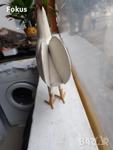 Страхотен метален петел - фигура - статуетка, снимка 5 - Антикварни и старинни предмети - 53335756