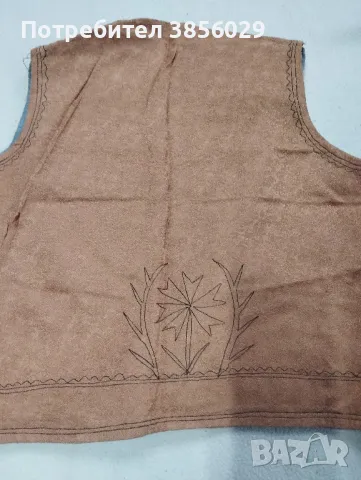 автентично елече тъмно оранжево с орнаменти, снимка 1