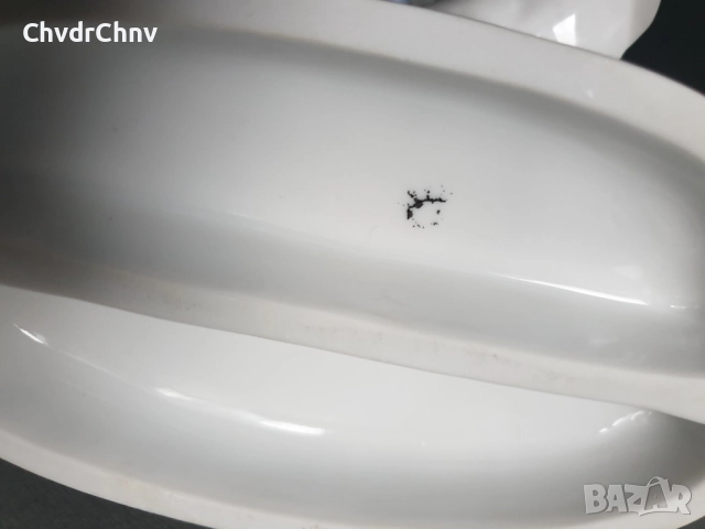 GDR статуетки 19-22см/ГДР Графентал стара немска порцеланова фигура-композиция/момиче с гъски-патки, снимка 5 - Статуетки - 52495990