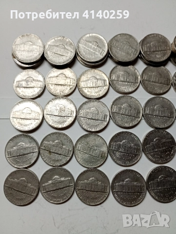 САЩ МОНЕТИ ГОЛЯМ ЛОТ 5 цента 1964 г до 2018 г , снимка 4 - Нумизматика и бонистика - 52222017