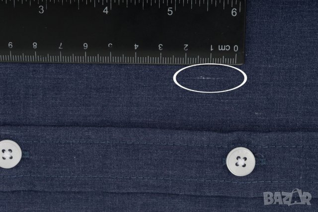 Мъжка памучна тъмносиня риза марка Giorgio di Mare - L, снимка 6 - Ризи - 28213906