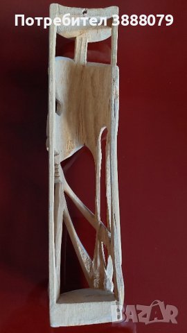 Африканска статуетка , снимка 2 - Статуетки - 43461504