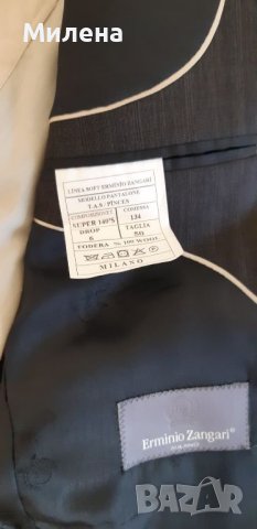 Мъжки костюм Erminio Zangari и риза - L, снимка 2 - Костюми - 45279287