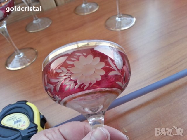 Стари стъклени чаши , снимка 6 - Антикварни и старинни предмети - 39731557