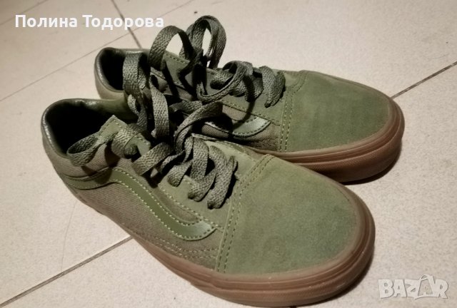 Зелени кецове VANS, номер 34.5, снимка 4 - Кецове - 43121081