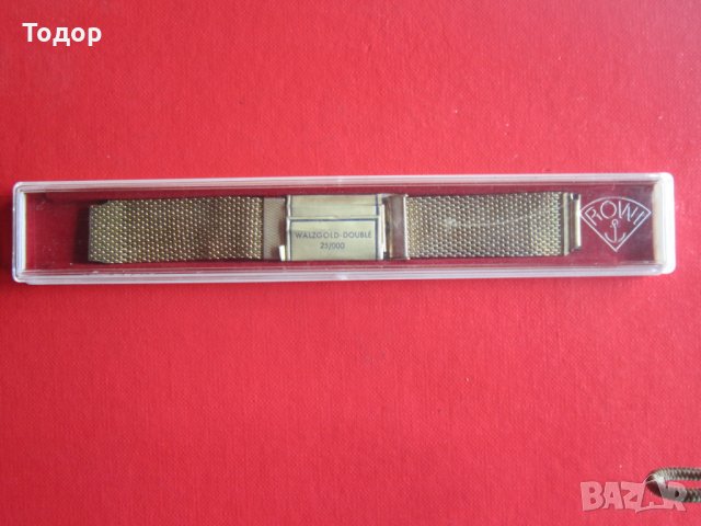 Уникална позлатена верижка ланец каишка за часовник, снимка 6 - Каишки за часовници - 28341469