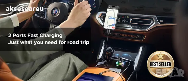 Супер бързо PD зарядно за зареждане на телефон в запалката на кола изцяло метално Dual USB с голяма , снимка 11 - Аксесоари и консумативи - 47375202