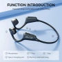 Слушалки с костна проводимост, безжични Bluetooth 5.4 слушалки с отворено ухо, с микрофон, снимка 5