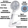 Професионална увеличителна ръчна и настолна лупа с LED осветление 4X акумулаторна USB за четене, снимка 4