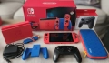 Nintendo Switch - Mario Red & Blue (SPECIAL EDITION) +128GB карта, снимка 1