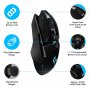 Безжична мишка Gaming Logitech G903 LightSpeed Hero 16K DPI, Black, снимка 7