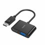 HAMA араптер 2 в 1 DisplayPort - VGA HDMI Ultra-HD 4K HAMA-200334, снимка 1 - Кабели и адаптери - 43022184