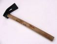 Оригинална Класическа Българска Дърводелска ТЕСЛА 780 грама в к-т с дървена дръжкa сап 430 мм БАРТЕР, снимка 5