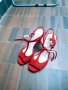НОВИ токчета в яркочервен цвят, снимка 1 - Дамски обувки на ток - 32753058