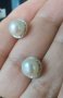 Японски дизайнерски обеци с естествена перла и циркон - проба 925 / Oт "Swan" pearls , снимка 8