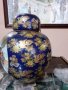 Сатцума Satsuma стара голяма ваза буркан порцелан маркирана, снимка 2