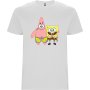 Нова детска тениска със Спондж боб (SpongeBob) и Патрик в бял цвят, снимка 1 - Детски тениски и потници - 43950289
