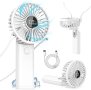 Нов Преносим вентилатор за дом, офис, пътуване къмпинг с USB Акумулаторен, снимка 1 - Друга електроника - 40580686