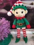 Плетена играчка Елф, Плетени, ръчно изработени, Подарък за Коледа, снимка 2