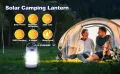 Водоустойчива Къмпинг лампа 1000lm,Power bank 2600mAh/USB/Соларно зареждане/4 режима/SOS/магнитна, снимка 5