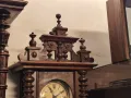 🕒 Немски стенен античен часовник Junghans на около 100г. Напълно автентичен. Профилактиран, готов з, снимка 4