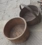 много Стара дървена крина с дръжка, дървена мярка за обем, съд, снимка 15