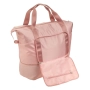 Сгъваема пътна чанта сак, розова с отделения, 42 л._1239402, снимка 4