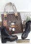 Дамски комплект боти и чанта Louis Vuitton код 25