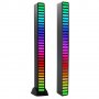 RGB светодиодна лента с гласово активирана ритъмна светлина, Модел LX9B, Черен, снимка 5