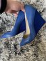 Елегантни обувки в синьо, снимка 1 - Дамски елегантни обувки - 28501977