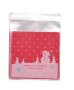50 бр прозрачни Коледни Снежен човек опаковъчни пликчета торбички за дребни сладки или др. подаръци, снимка 3