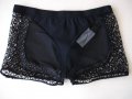 мъжки прашки, еротични боксерки марка Lookme, черни, с едра мрежа отстрани, снимка 2