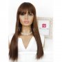 Дълга права кестенява перука с бреон Аделина, снимка 2