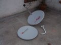 Сателитна чиния чинии мачта за сателитна телевизия