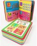 Книжка мека образователна с цифри, зеленчуци и плодове, снимка 1 - Образователни игри - 27645021