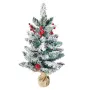 5314 Изкуствена коледна елхичка със снежно покритие в чувалче, 60 см, снимка 4