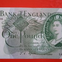 Банкнота 1 паунд Англия , снимка 1 - Нумизматика и бонистика - 44062501