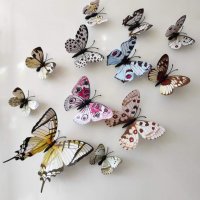 3D пеперуди за декорация с магнит, снимка 7 - Декорация за дома - 33538976