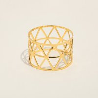 Комплект 6 броя пръстени за салфетки от плат златист цвят , снимка 3 - Други - 43891684
