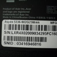 Acer Aspire – 5336/PEW72, снимка 7 - Части за лаптопи - 27625236