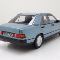 Mercedes-Benz 190 E W201 1984 - мащаб 1:18 на Norev моделът е нов в кутия, снимка 2 - Колекции - 43112808