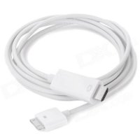 2 м. Преходник HDMI 1080P (мъжки) към 30Pin Dock (мъжки) за iPhone 4/4S, iPad 2/3, проектори и т.н., снимка 1 - Други - 37052068