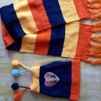 Детски комплект шал и шапка, снимка 1 - Шапки, шалове и ръкавици - 38572071