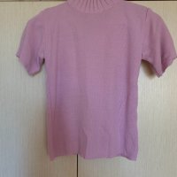 Блуза, полуполо, къс ръкав, снимка 1 - Блузи с дълъг ръкав и пуловери - 33287554