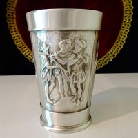 Чаша,халба от калай Мускетар. , снимка 2 - Антикварни и старинни предмети - 37417744