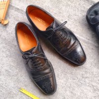 Charles Tyrwhitt Oxford / 42* / обувки от кожа и гьон / състояние: отлично, снимка 3 - Официални обувки - 35263811