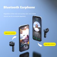 Безжични bluetooth геймърски слушалки KS06 TWS  Bluetooth 5.0, Шумопотискащи, музика, спорт, снимка 8 - Безжични слушалки - 37405936